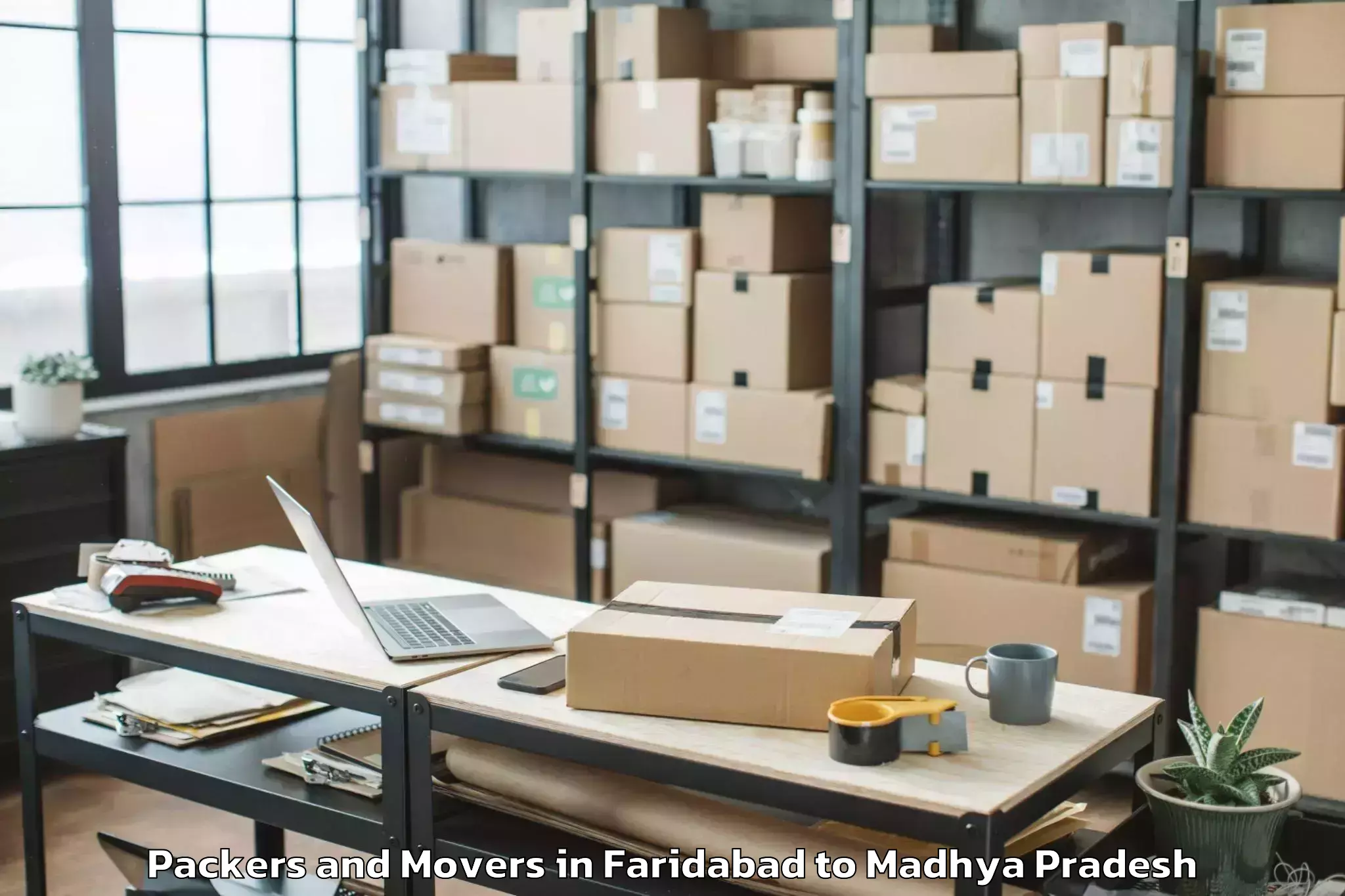 Easy Faridabad to Jabera Packers And Movers Booking